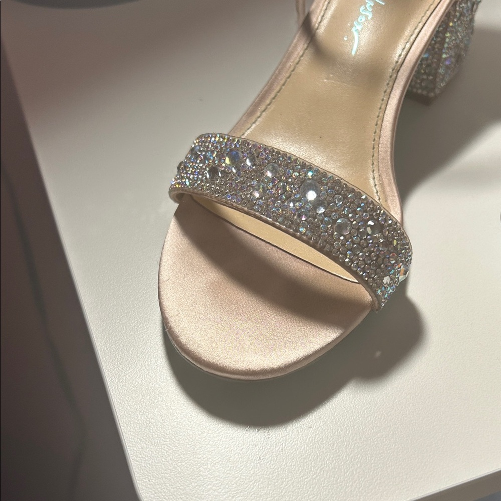 Betsey Johnson Glittering champagne was Heels -Mari sandals - Picture 5 of 5